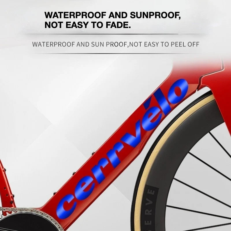 2026 Cervélo S5 Frame Logo Decals | Waterproof OEM-Style Stickers - Detail 4