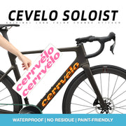 2026 Cervélo Soloist Frame Logo Decals | Waterproof OEM-Style Overlays
