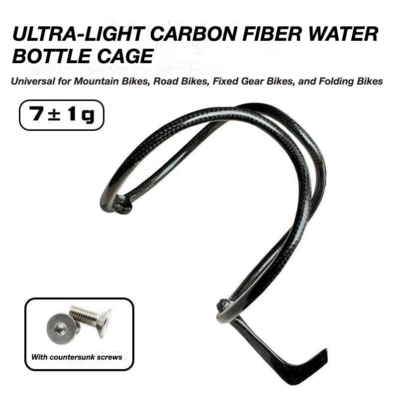 IMTOS 7g Ultralight Carbon Bottle Cage | Titanium Bolt Upgrade for Weight Savings