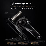 BIGROCK Gen 3 Carbon Crankset with 24mm Titanium Spindle