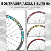Bontrager Aeolus ELITE 50 Wheel Decal Sticker Kit | TREK Carbon Road Bike Rim Decals | Custom Upgrade - Detail 3