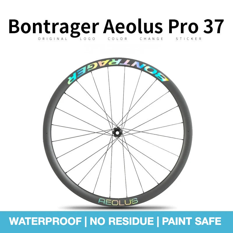 Bontrager Aeolus Pro 37 Wheel Decal Kit | Carbon Road Bike Rim Sticker Set | Custom Upgrade