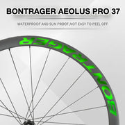 Bontrager Aeolus Pro 37 Wheel Decal Kit | Carbon Road Bike Rim Sticker Set | Custom Upgrade - Detail 3