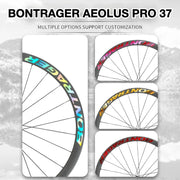 Bontrager Aeolus Pro 37 Wheel Decal Kit | Carbon Road Bike Rim Sticker Set | Custom Upgrade - Detail 4