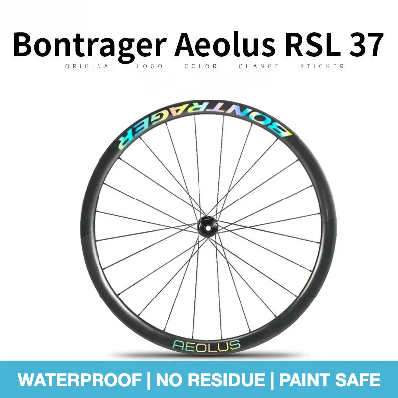 Bontrager Aeolus RSL 37 Wheel Decal Kit | Carbon Road Bike Rim Sticker Set | Custom Upgrade