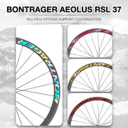 Bontrager Aeolus RSL 37 Wheel Decal Kit | Carbon Road Bike Rim Sticker Set | Custom Upgrade - Detail 2