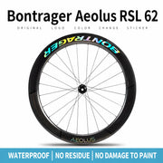 Bontrager Aeolus RSL 62 Decal Stickers — Trek Carbon Wheelset Rim Decals — Waterproof Vinyl