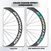 Bontrager Aeolus RSL 62 Decal Stickers | Custom Carbon Rim Decals | Waterproof Vinyl for Trek Road Bike - Detail 3