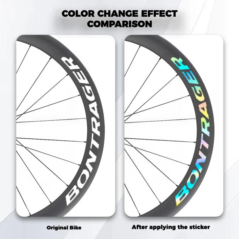 Bontrager Aeolus RSL 62 Decal Stickers | Custom Carbon Rim Decals | Waterproof Vinyl for Trek Road Bike - Detail 3