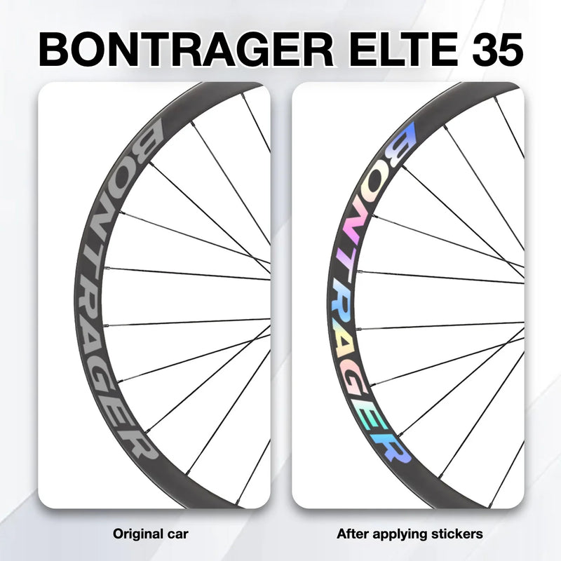 Bontrager ELITE 35 Wheel Decal Sticker Kit | TREK Carbon Wheel Rim Graphics | Custom Upgrade - Detail 4