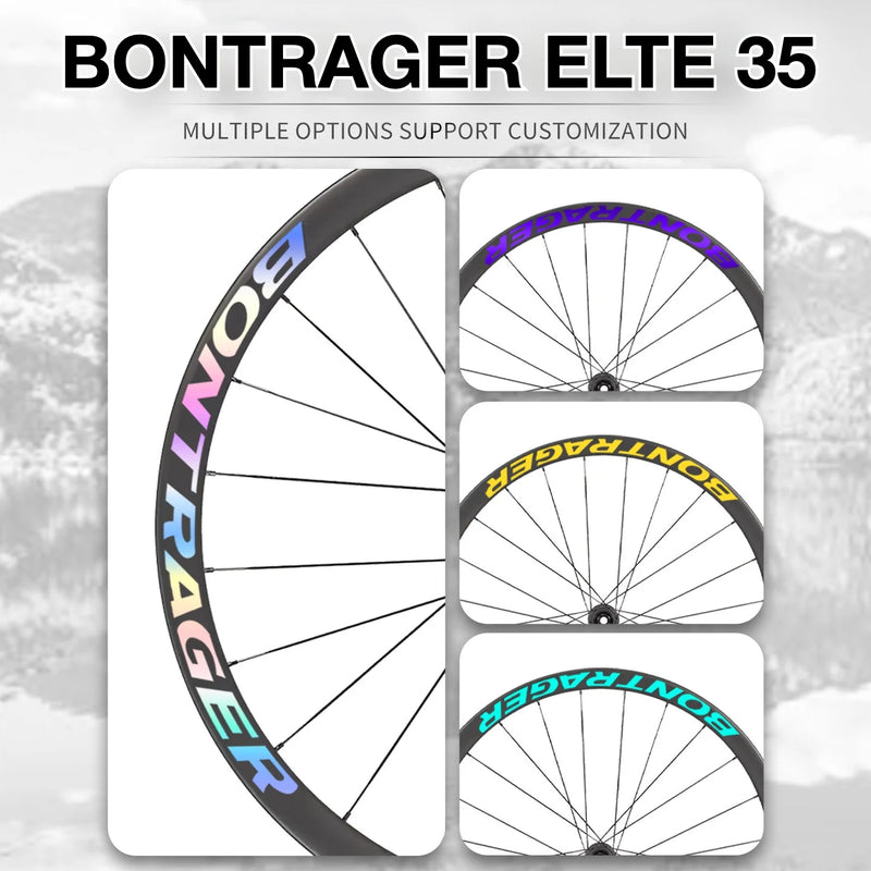 Bontrager ELITE 35 Wheel Decal Sticker Kit | TREK Carbon Wheel Rim Graphics | Custom Upgrade - Detail 5
