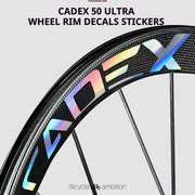 CADEX 50 Ultra Wheel Rim Decal Stickers — Carbon Wheelset Color Change Vinyl — Waterproof / UV Resistant — Multi-Color
