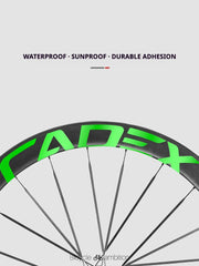 CADEX 50 Ultra Wheel Rim Decal Stickers — Carbon Wheelset Color Change Vinyl — Waterproof / UV Resistant — Multi-Color - Detail 3