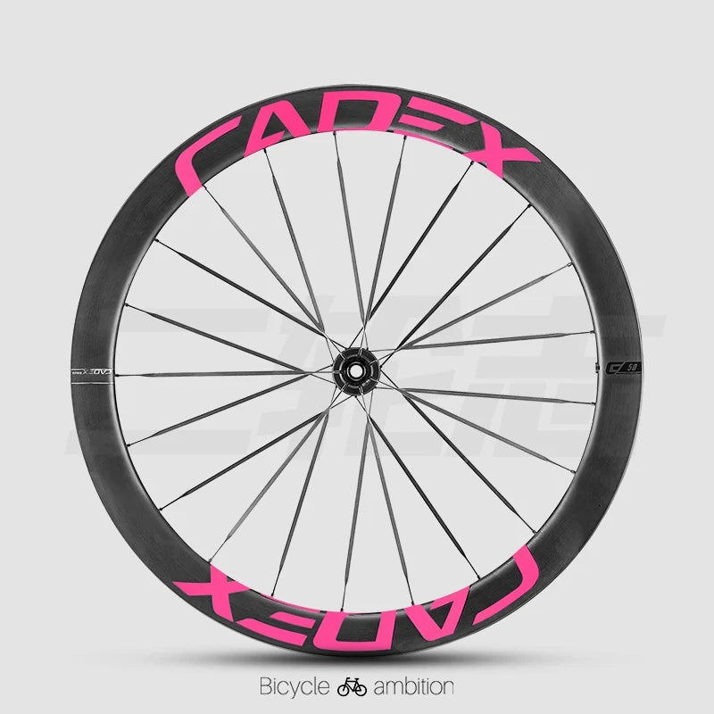 CADEX 50 Ultra Wheel Rim Decal Stickers — Carbon Wheelset Color Change Vinyl — Waterproof / UV Resistant — Multi-Color - Detail 9