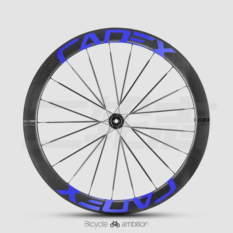 CADEX 50 Ultra Wheel Rim Decal Stickers — Carbon Wheelset Color Change Vinyl — Waterproof / UV Resistant — Multi-Color - Detail 10
