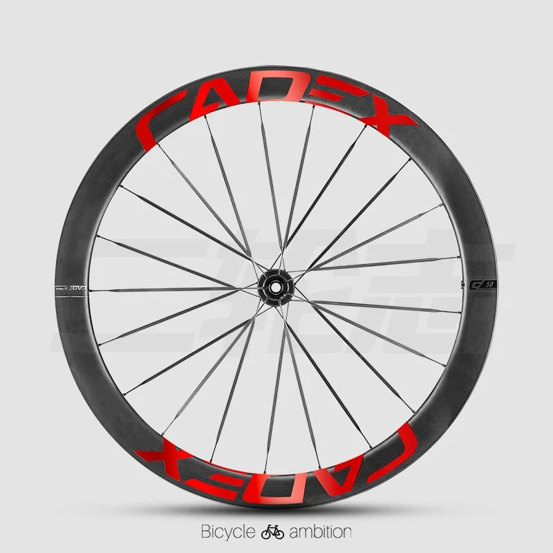 CADEX 50 Ultra Wheel Rim Decal Stickers — Carbon Wheelset Color Change Vinyl — Waterproof / UV Resistant — Multi-Color - Detail 11