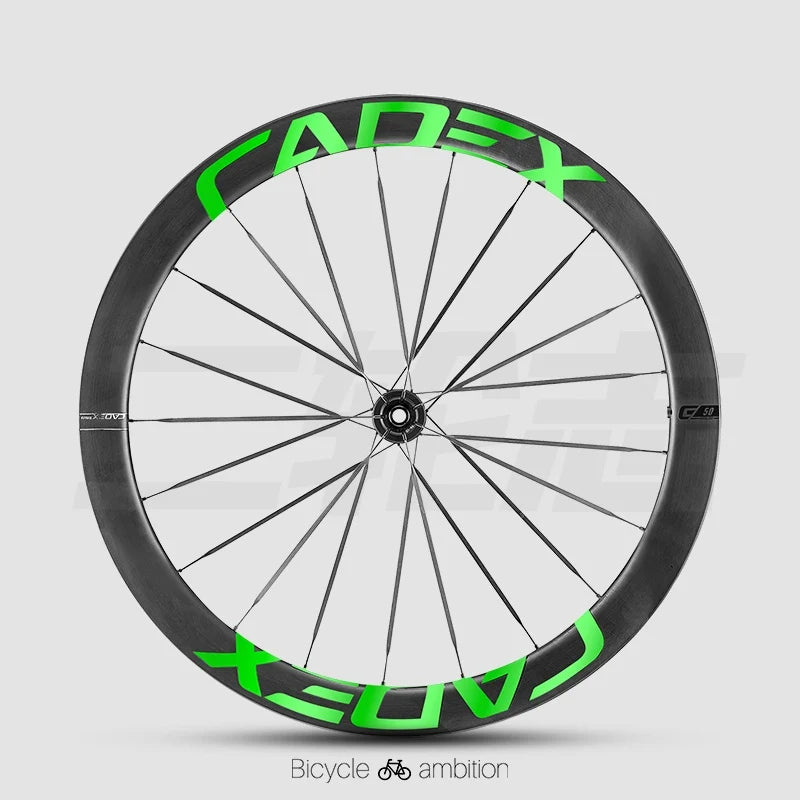 CADEX 50 Ultra Wheel Rim Decal Stickers — Carbon Wheelset Color Change Vinyl — Waterproof / UV Resistant — Multi-Color - Detail 12