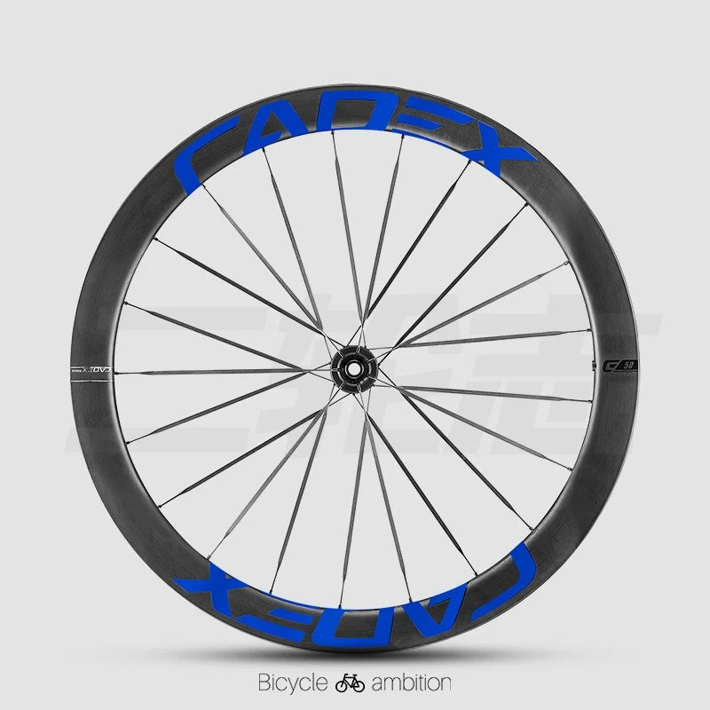 CADEX 50 Ultra Wheel Rim Decal Stickers — Carbon Wheelset Color Change Vinyl — Waterproof / UV Resistant — Multi-Color - Detail 13
