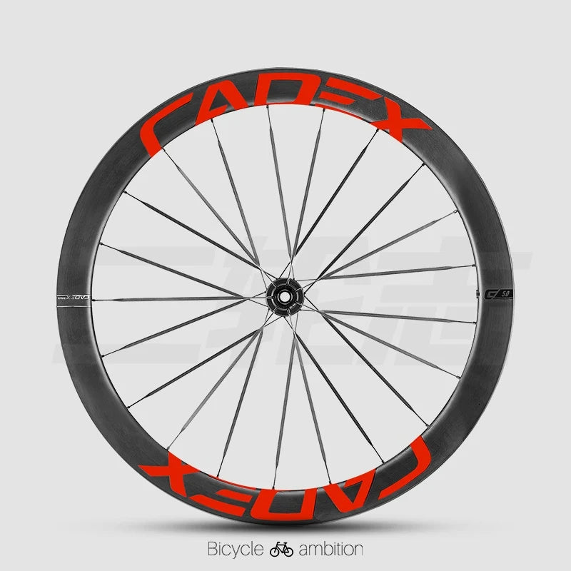 CADEX 50 Ultra Wheel Rim Decal Stickers — Carbon Wheelset Color Change Vinyl — Waterproof / UV Resistant — Multi-Color - Detail 15