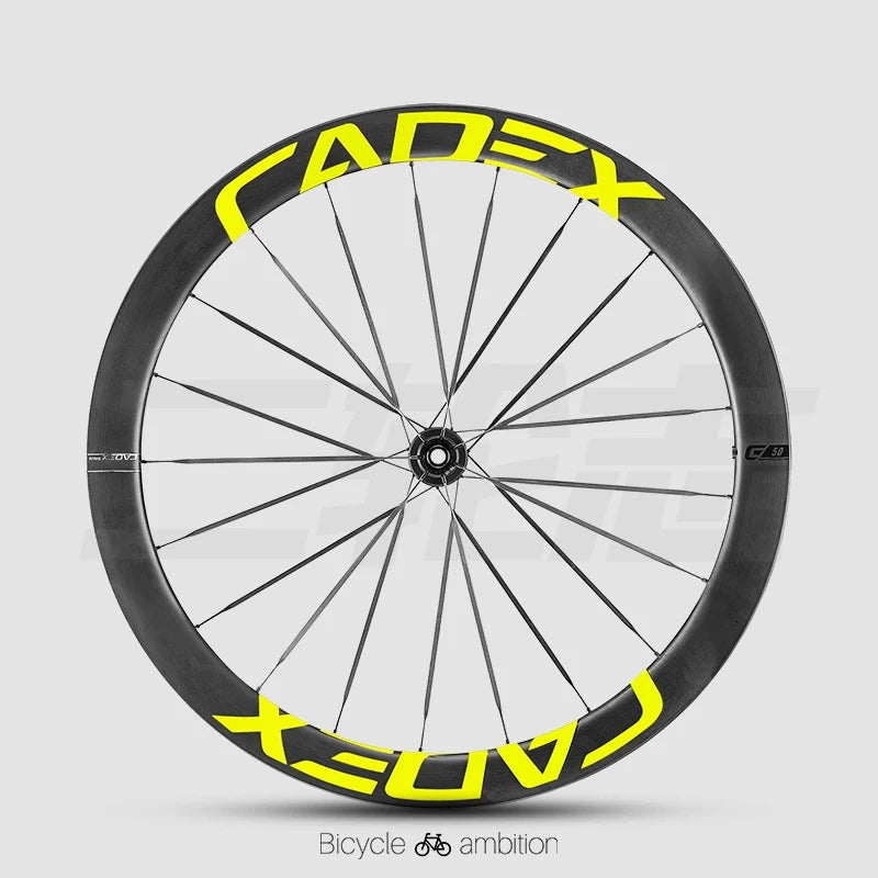 CADEX 50 Ultra Wheel Rim Decal Stickers — Carbon Wheelset Color Change Vinyl — Waterproof / UV Resistant — Multi-Color - Detail 16