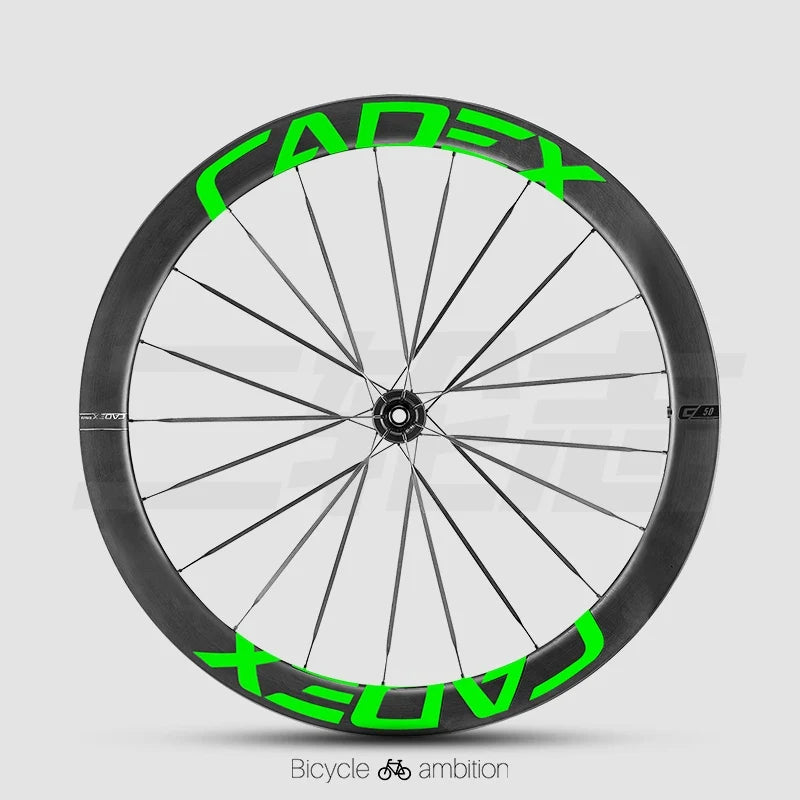 CADEX 50 Ultra Wheel Rim Decal Stickers — Carbon Wheelset Color Change Vinyl — Waterproof / UV Resistant — Multi-Color - Detail 17