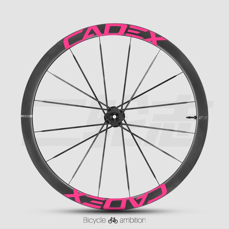 CADEX 50 Ultra Wheel Rim Decal Stickers — Carbon Wheelset Color Change Vinyl — Waterproof / UV Resistant — Multi-Color - Detail 22
