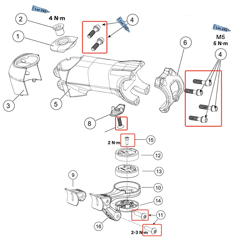 S-PARTS Titanium Bolt Upgrade Kit for Cannondale SuperSix EVO | Ultimate Lightweight High-Performance Full Bike Set - Detail 3
