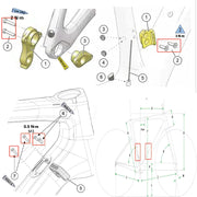 S-PARTS Titanium Bolt Upgrade Kit for Cannondale SuperSix EVO | Ultimate Lightweight High-Performance Full Bike Set - Detail 11