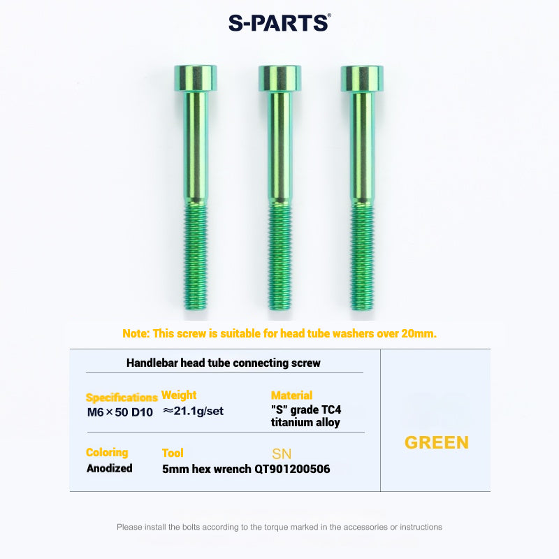 Cervélo S5 Titanium Bolt Kit – Full Frame Lightweight Upgrade Set | CNC TC4 Ti Bolts for Cervélo S5