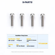 S-PARTS Cervélo S5 Titanium Bolt Kit | Full Frame Lightweight Upgrade Set | CNC TC4 Ti Bolts for Cervélo S5 - Detail 106