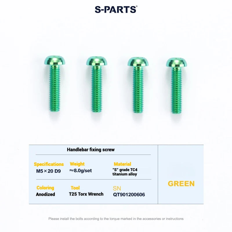 S-PARTS Cervélo S5 Titanium Bolt Kit | Full Frame Lightweight Upgrade Set | CNC TC4 Ti Bolts for Cervélo S5 - Detail 109