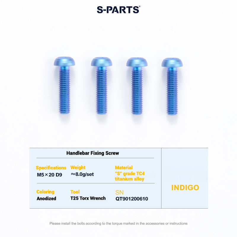 Cervélo S5 Titanium Bolt Kit – Full Frame Lightweight Upgrade Set | CNC TC4 Ti Bolts for Cervélo S5