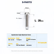 S-PARTS Cervélo S5 Titanium Bolt Kit | Full Frame Lightweight Upgrade Set | CNC TC4 Ti Bolts for Cervélo S5 - Detail 124