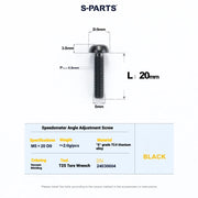 S-PARTS Cervélo S5 Titanium Bolt Kit | Full Frame Lightweight Upgrade Set | CNC TC4 Ti Bolts for Cervélo S5 - Detail 125