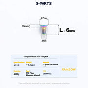 S-PARTS Cervélo S5 Titanium Bolt Kit | Full Frame Lightweight Upgrade Set | CNC TC4 Ti Bolts for Cervélo S5 - Detail 132