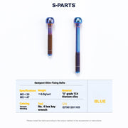 Cervélo S5 Titanium Bolt Kit – Full Frame Lightweight Upgrade Set | CNC TC4 Ti Bolts for Cervélo S5