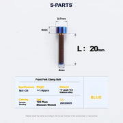 S-PARTS Cervélo S5 Titanium Bolt Kit | Full Frame Lightweight Upgrade Set | CNC TC4 Ti Bolts for Cervélo S5 - Detail 53