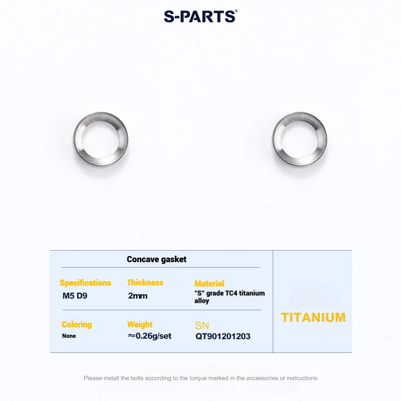 S-PARTS Cervélo S5 Titanium Bolt Kit | Full Frame Lightweight Upgrade Set | CNC TC4 Ti Bolts for Cervélo S5 - Detail 66