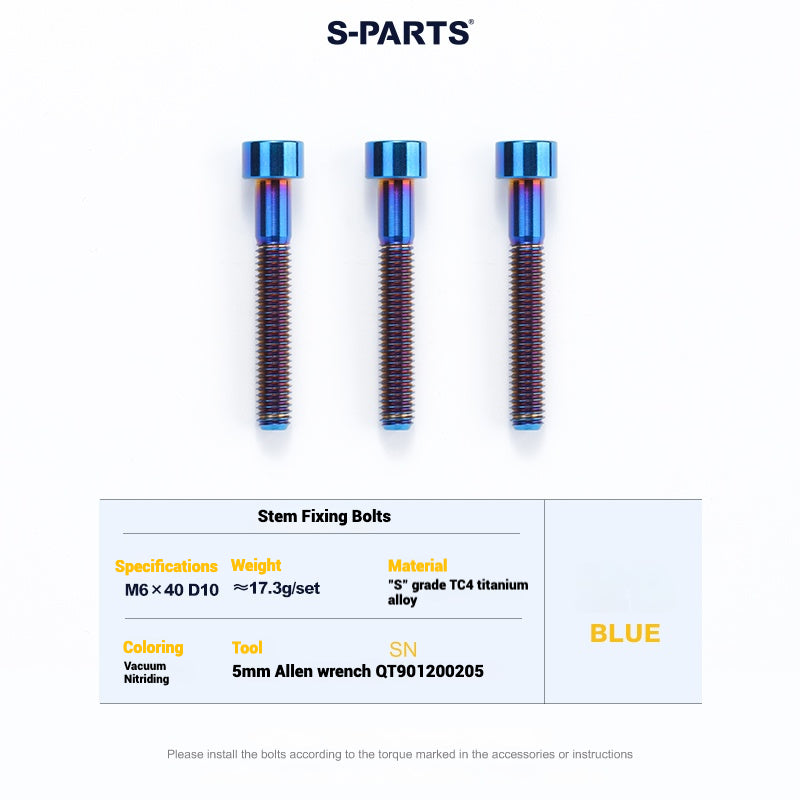 Cervélo S5 Titanium Bolt Kit – Full Frame Lightweight Upgrade Set | CNC TC4 Ti Bolts for Cervélo S5