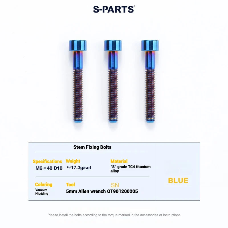 S-PARTS Cervélo S5 Titanium Bolt Kit | Full Frame Lightweight Upgrade Set | CNC TC4 Ti Bolts for Cervélo S5 - Detail 71