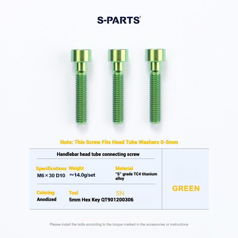 Cervélo S5 Titanium Bolt Kit – Full Frame Lightweight Upgrade Set | CNC TC4 Ti Bolts for Cervélo S5