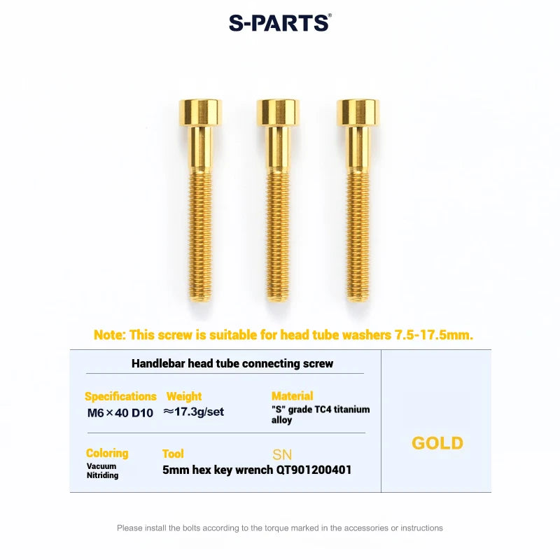 S-PARTS Cervélo S5 Titanium Bolt Kit | Full Frame Lightweight Upgrade Set | CNC TC4 Ti Bolts for Cervélo S5 - Detail 86