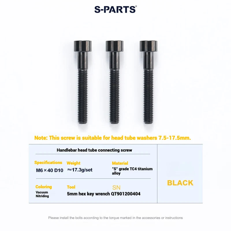 S-PARTS Cervélo S5 Titanium Bolt Kit | Full Frame Lightweight Upgrade Set | CNC TC4 Ti Bolts for Cervélo S5 - Detail 89