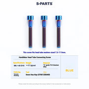 S-PARTS Cervélo S5 Titanium Bolt Kit | Full Frame Lightweight Upgrade Set | CNC TC4 Ti Bolts for Cervélo S5 - Detail 90