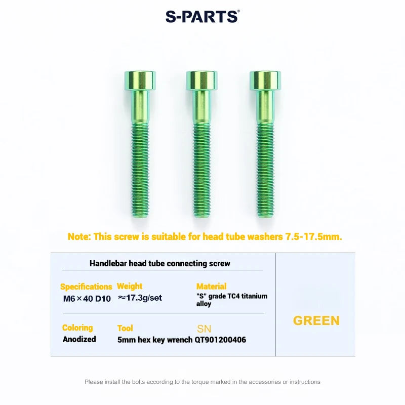 S-PARTS Cervélo S5 Titanium Bolt Kit | Full Frame Lightweight Upgrade Set | CNC TC4 Ti Bolts for Cervélo S5 - Detail 91