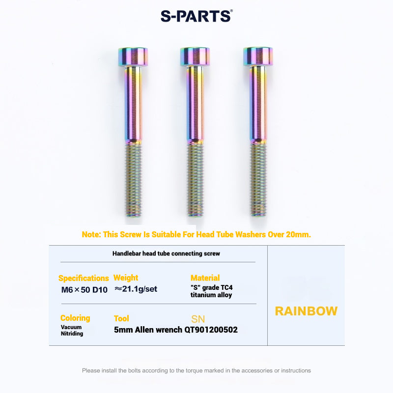 Cervélo S5 Titanium Bolt Kit – Full Frame Lightweight Upgrade Set | CNC TC4 Ti Bolts for Cervélo S5
