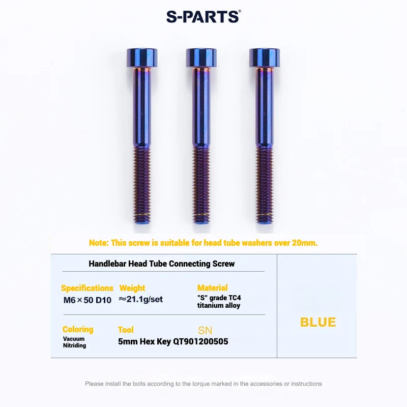 S-PARTS Cervélo S5 Titanium Bolt Kit | Full Frame Lightweight Upgrade Set | CNC TC4 Ti Bolts for Cervélo S5 - Detail 99