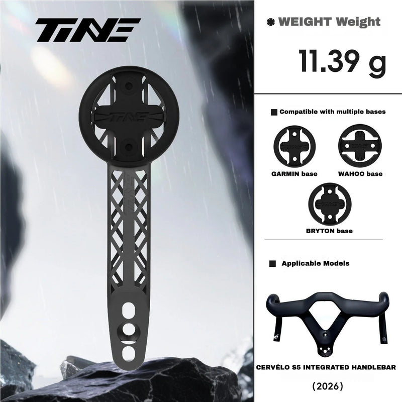 Cervelo Titanium Computer Mount | S5 2020–2026 / SOLOIST / SS / R5 | Garmin Wahoo Bryton Compatible - Detail 14