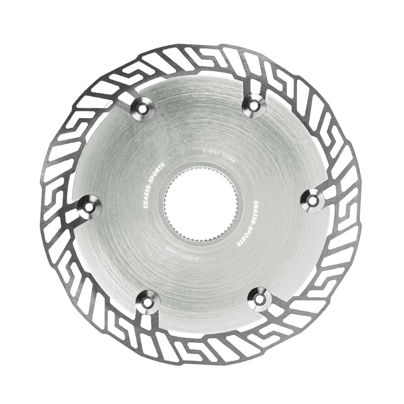 Chaser 0-AERO Center Lock Disc Brake Rotor 140mm / 160mm Silver