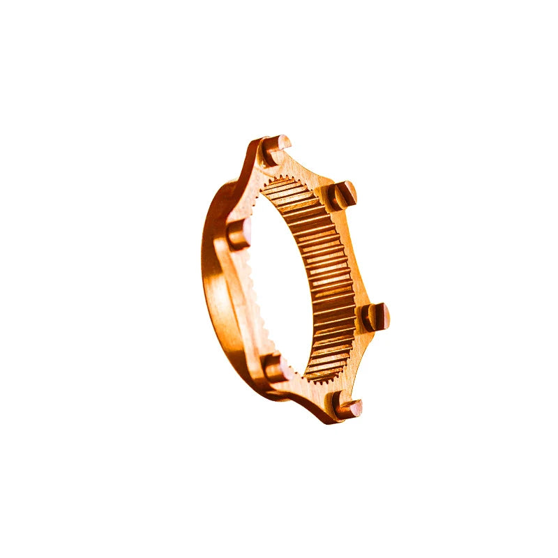 Chaser 6-Bolt to Center Lock Adapter Orange